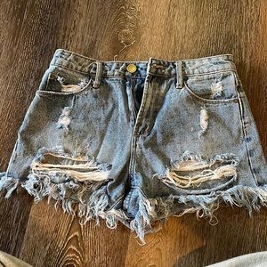 Articles of society blue jean shorts